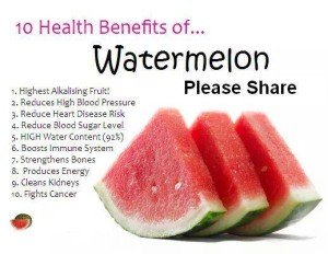 health benefit of water melon